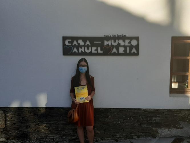 Celeste está a visitar os museos de Lugo. Hoxe tocoulle á Casa-Museo Manuel María