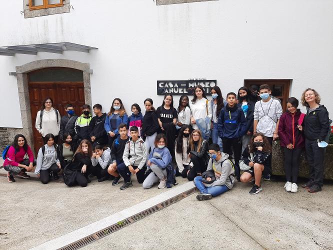 O alumnado de primeiro da ESO do IES Leiras Pulpeiro finalizou o curso visitando a Casa-Museo Manuel María