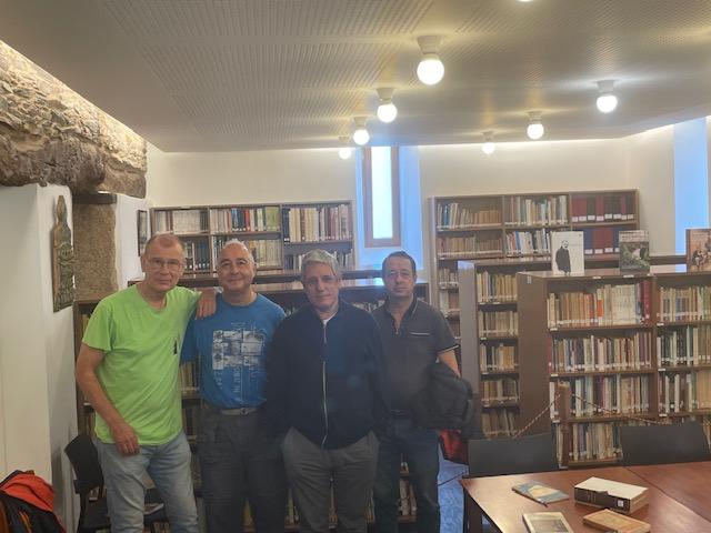 Alberto, Paco, Manuel e Raúl partillaron connosco o seu gusto pola poesía