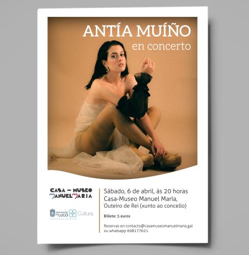 Antía Muíño, en concerto, na Casa-Museo Manuel María