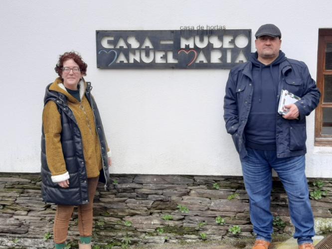Este casal de Ferrol partillou na visita a súa estima polos libros