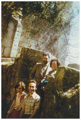 Con Pilar Vázquez Cuesta e Francisco Rodríguez