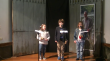 Categoría 1: alumnado do CEIP Os Muíños de Moraime-Muxía, gañadores co recitado do poema de Manuel María 
