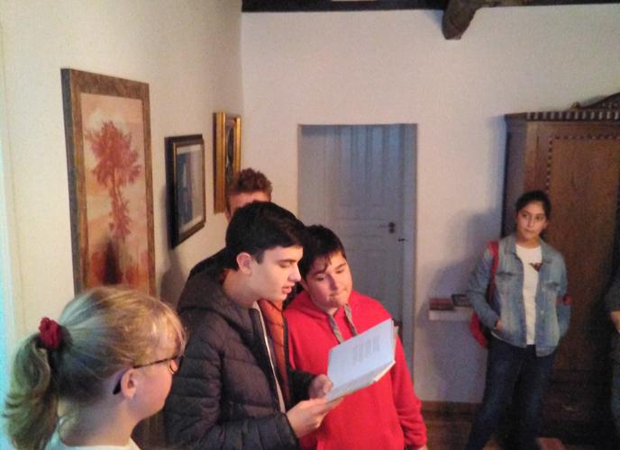 Alumnado do IES Xograr Afonso Gómez de Sarria visitan a Casa-Museo 