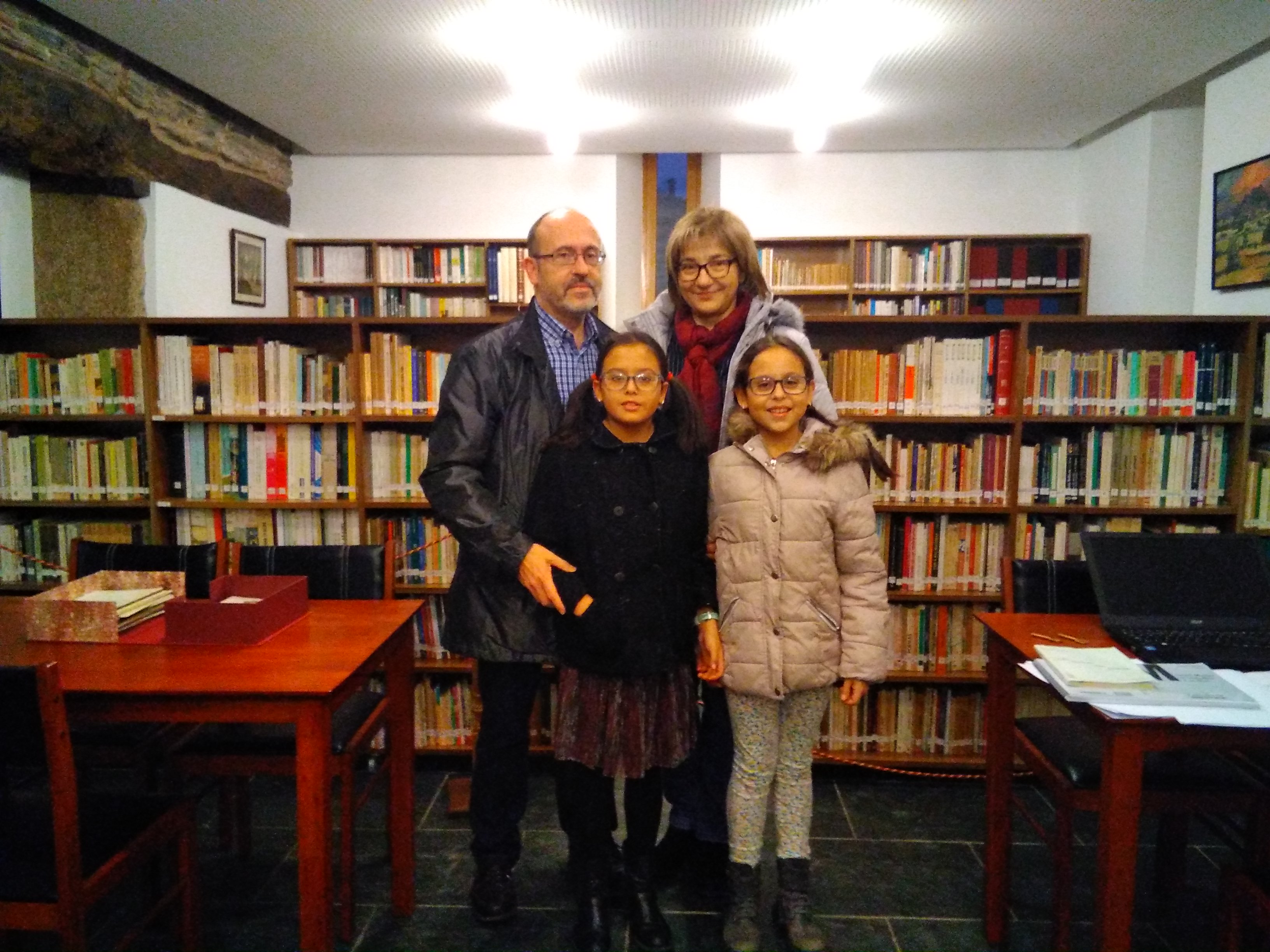 Enma e Cora viñeron desde Xove tras a lectura d'Os soños na gaiola