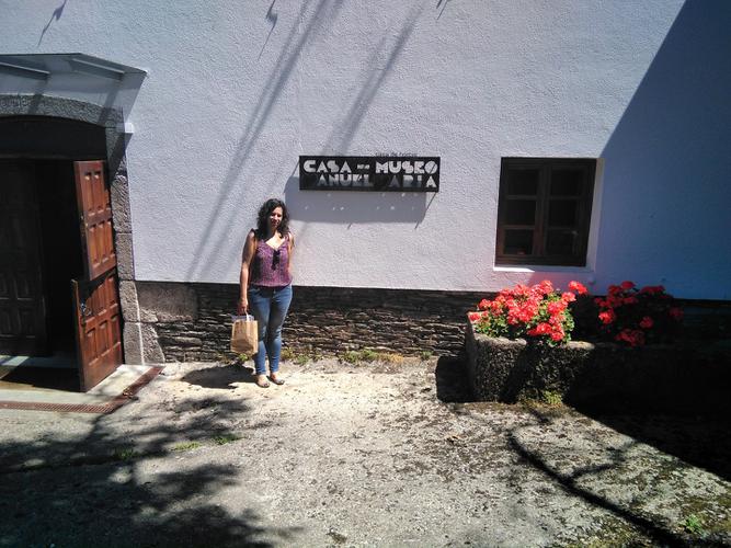 Coñecendo a Terra Chá, Laura decidiu parar na Casa-Museo Manuel María