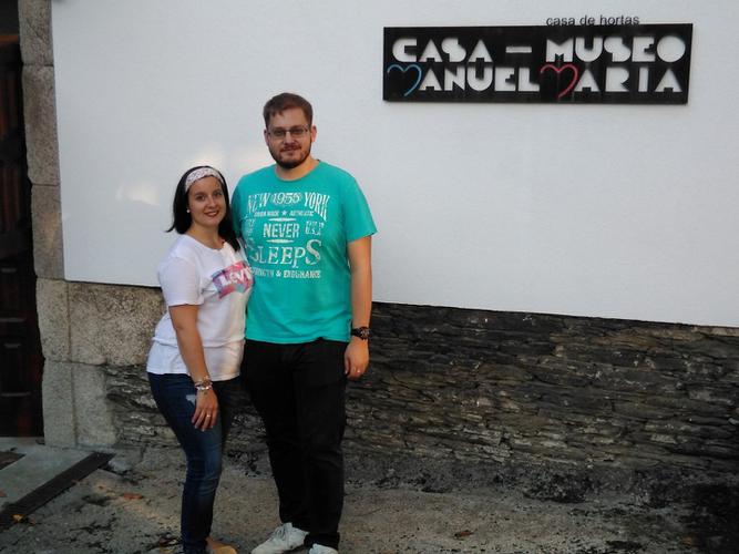 Pili e Daniel visitaron a Casa-Museo e gostaron de 
