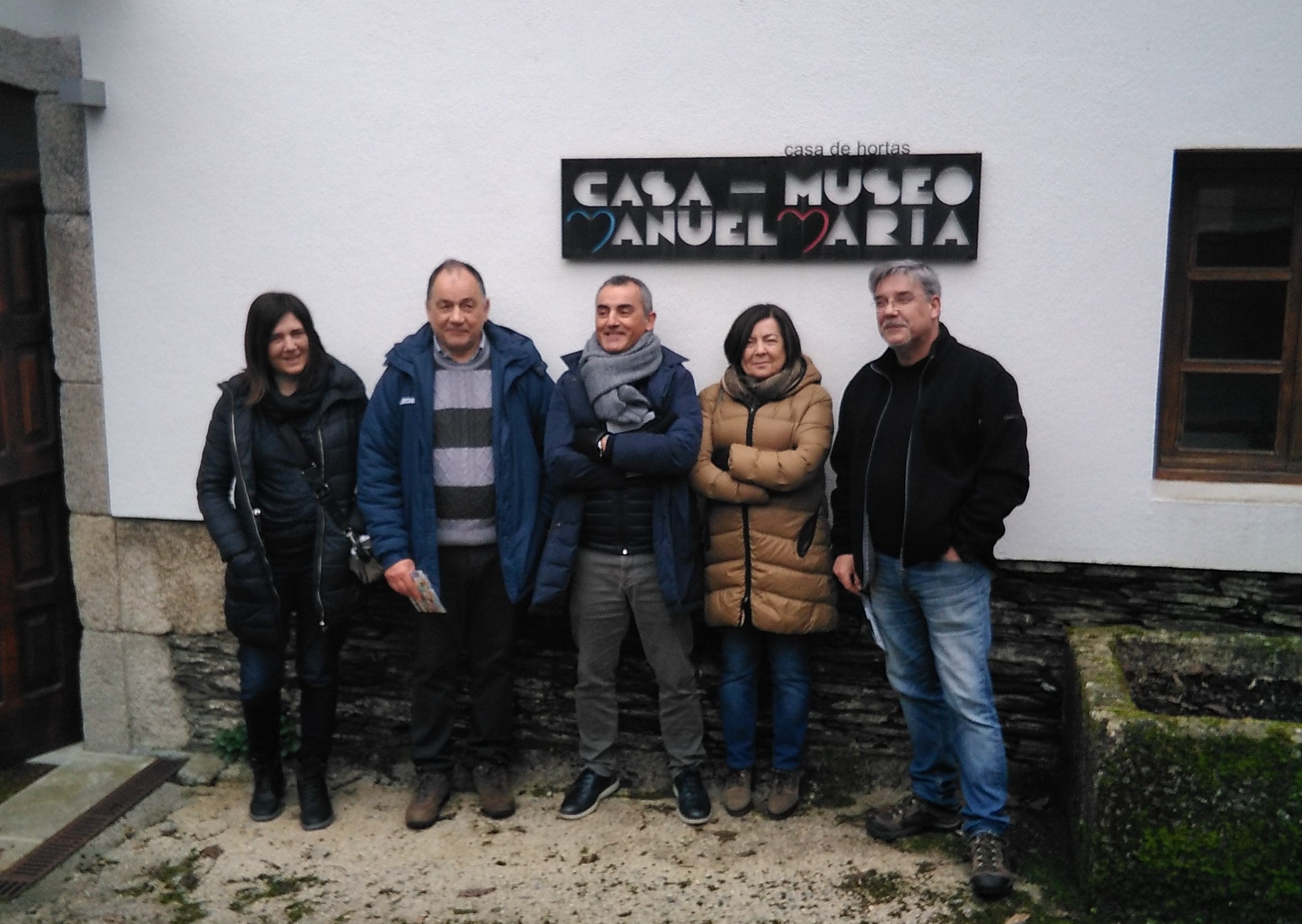 Estes amigos da Coruña, con orixes nalgúns deles en Rábade,  viñeron visitar a Casa-Museo 