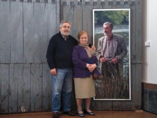 Celsa e Anuncio prestoulles achegarse a Outeiro de Rei e percorrer a Casa-Museo Manuel María