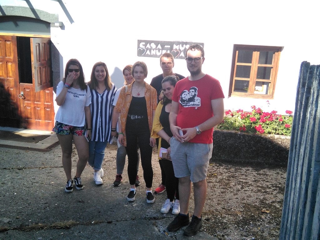 Galiza Nova de Lugo veu visitar a Casa-Museo Manuel María dentro das súas actividades para celebraren o Día da Patria Galega