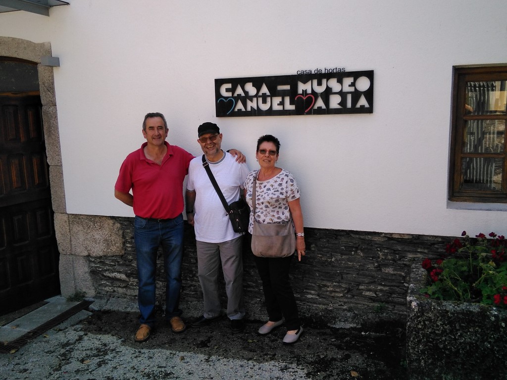Estes galegos de Becerreá lembraron o Manuel María que estivo na súa casa de Barcelona