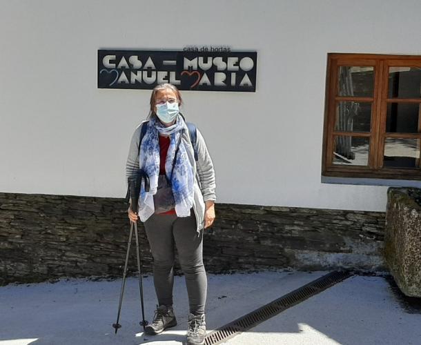 Concha veu camiñar e coñecer espazos de Outeiro de Rei, entre eles a casa natal de Manuel María