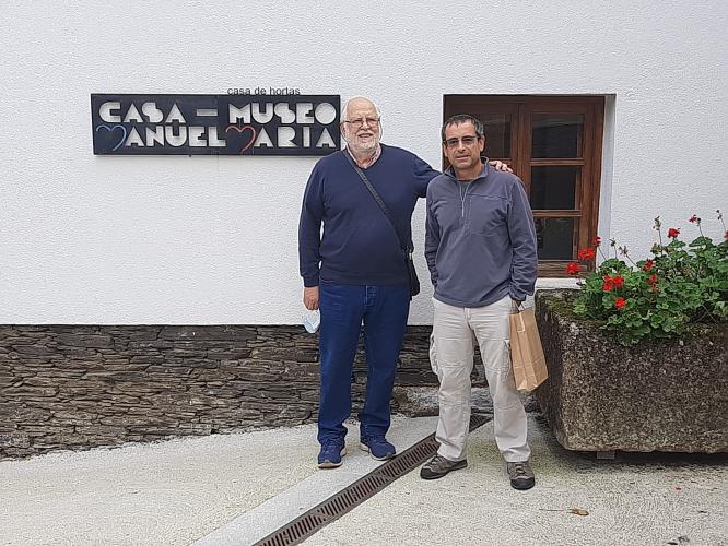 Con Félix e Toño percorrimos a ligazón de Manuel María co exilio galego en Arxentina