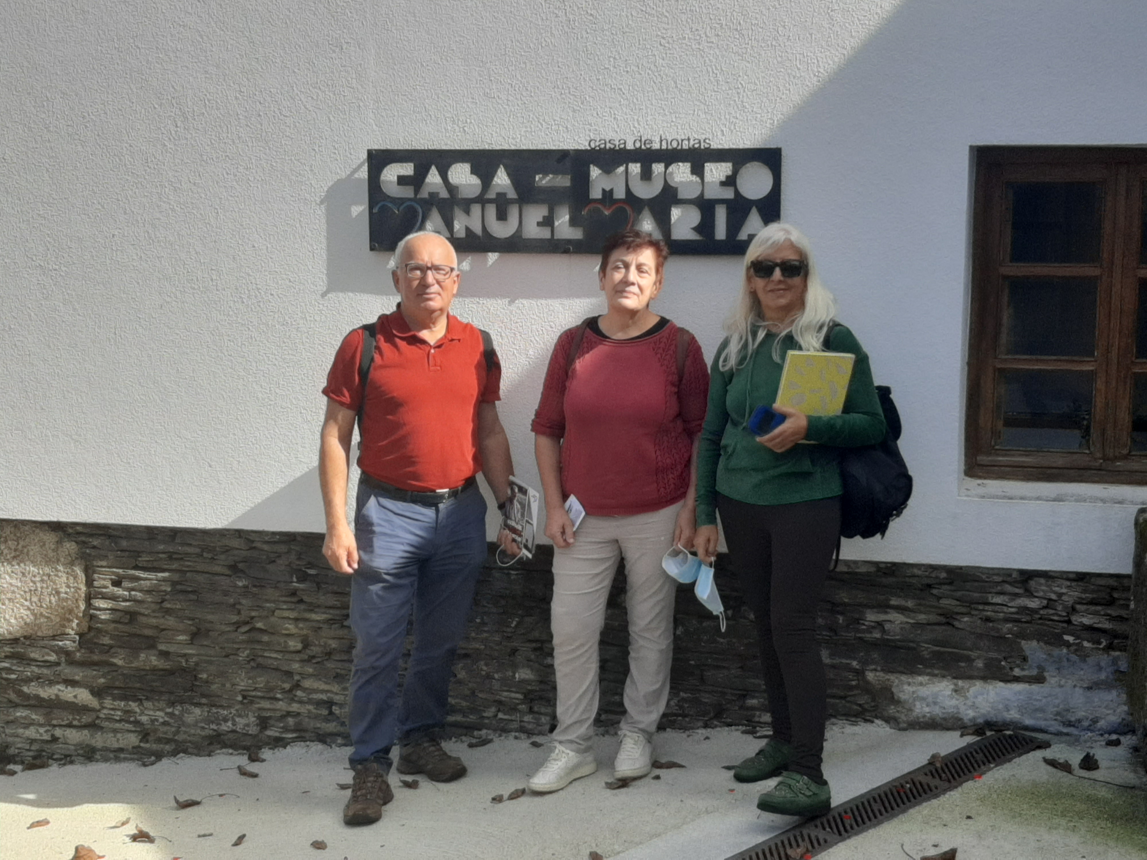 Con Fernando, Mercedes e María lembrando os momentos partillados con Manuel María