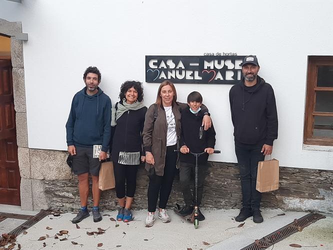 De Lalín, Tomiño e Salvaterra do Miño viñan estes amigos para descansaren por terras chairegas 