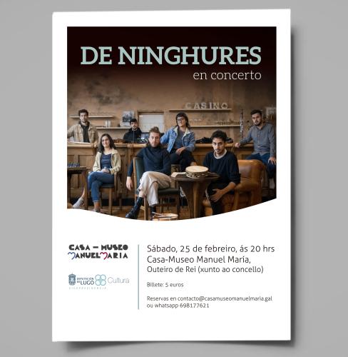 A Casa-Museo Manuel María acolle a presentación do novo traballo discográfico de De Ninghures
