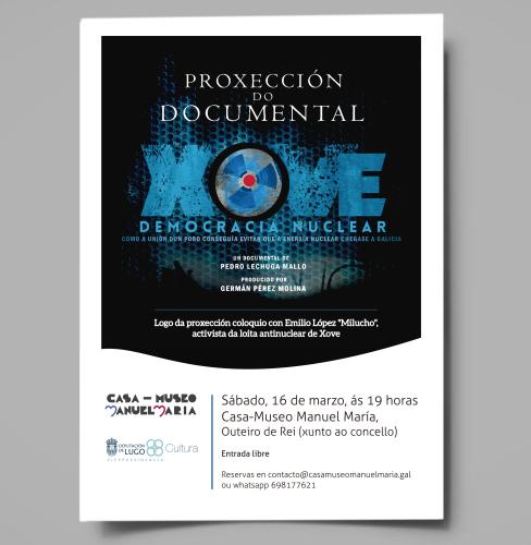 A Casa-Museo Manuel María programa para este sábado o documentario
