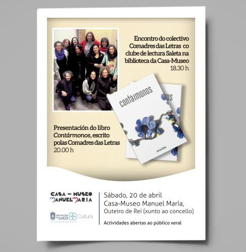 O colectivo Comadres das Letras presenta este sábado, ás 20 h, na Casa-Museo Manuel María o seu libro 