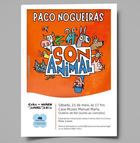 Paco Nogueiras este sábado na Casa-Museo Manuel María