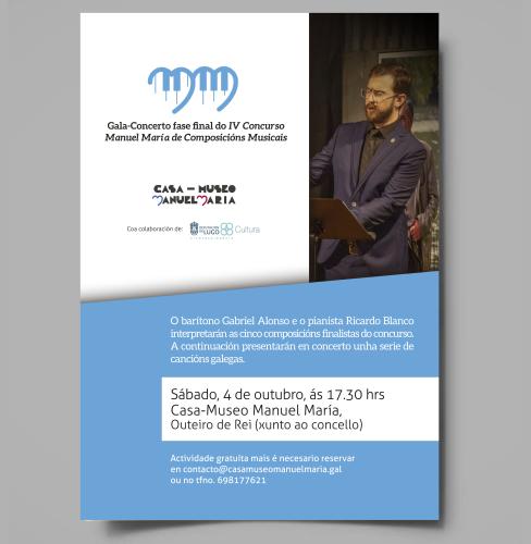 Este sábado concerto do barítono Gabriel Alonso e do pianista Ricardo García