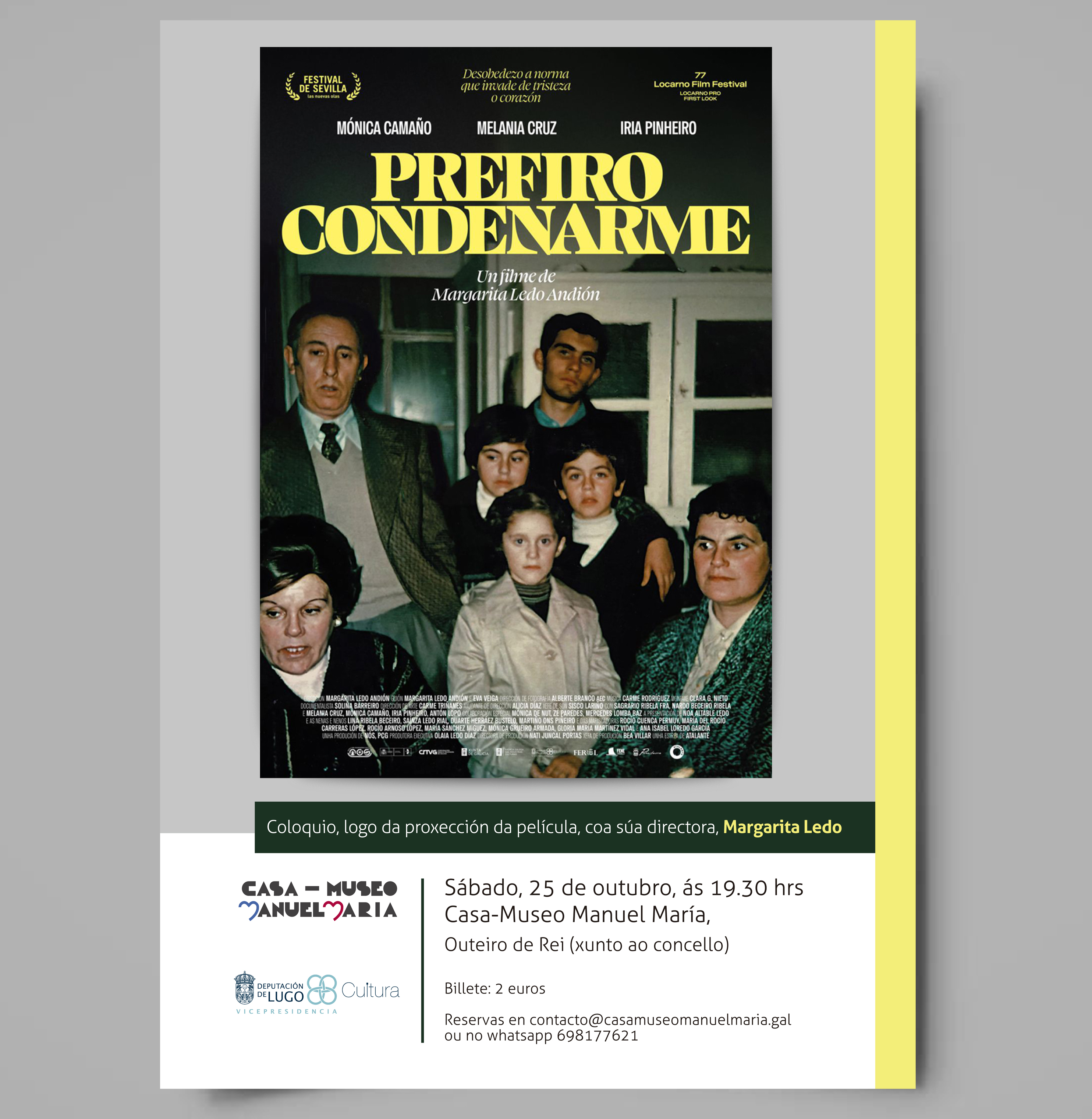 A Casa-Museo Manuel María programa  para este sábado o filme 