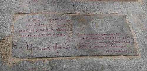 Detalle da escultura de Manuel María